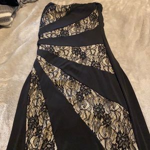 Strapless less maxi dress